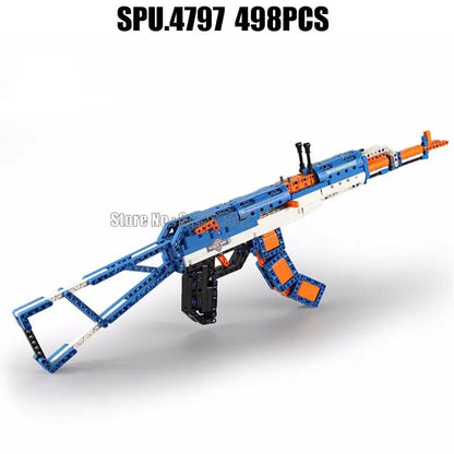 498pcs MOC Ak-47 Building Blocks