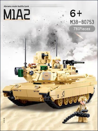 MOC M1A2 Abrams Main Battle Tank Building Blocks