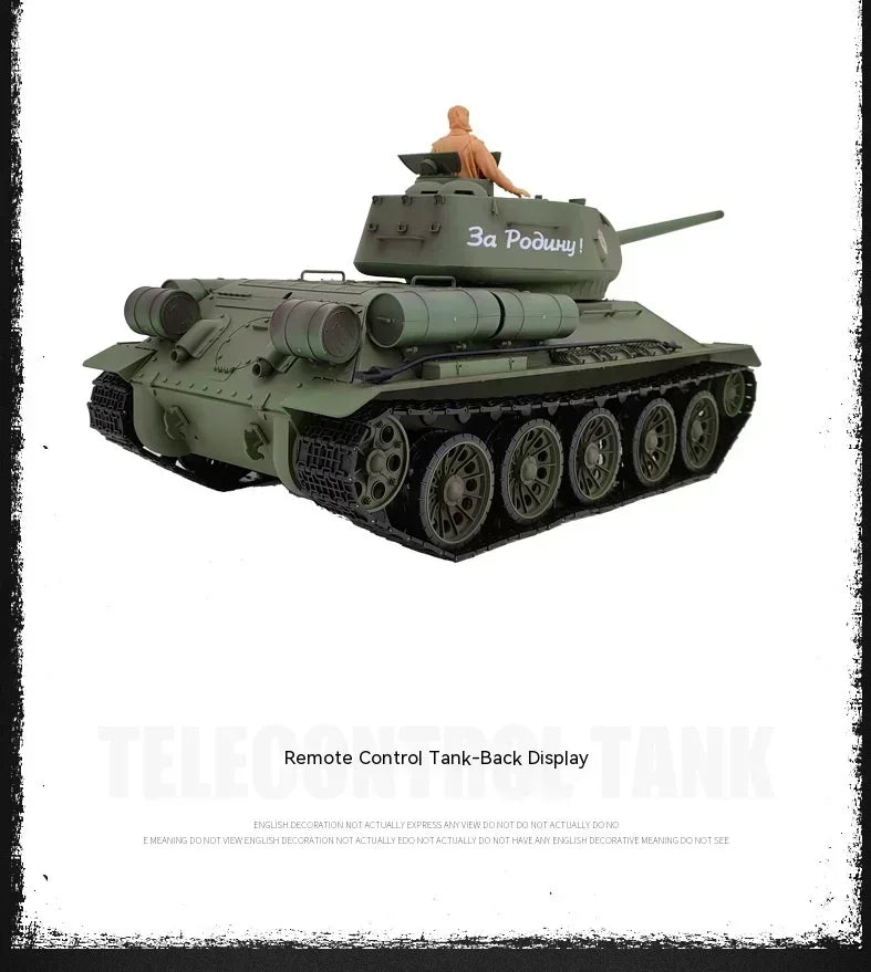 T34/85 Large Multi Functional Combat Simulation RC Tank