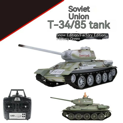 T34/85 Large Multi Functional Combat Simulation RC Tank