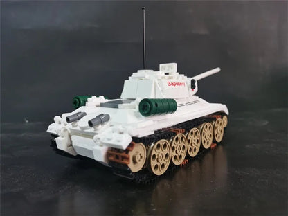 518PCS MOC T34-85 Medium Tank Building Blocks