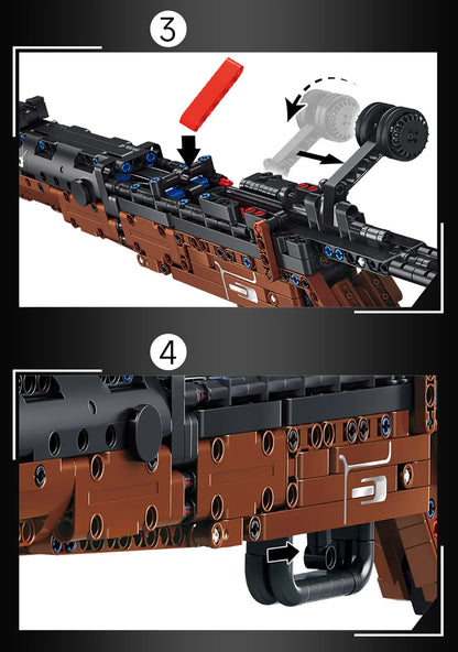 MOC 1206pcs Kar98k Rifle