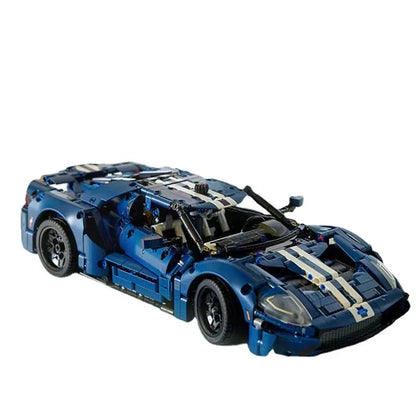 Lego Ford Racing GT Building Block Set – MOC 1:12 Scale Model (1466 Pieces)