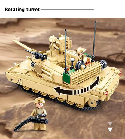 MOC M1A2 Abrams Main Battle Tank Building Blocks