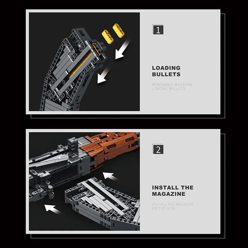 MOC AK47 Gun Model Building Blocks Set