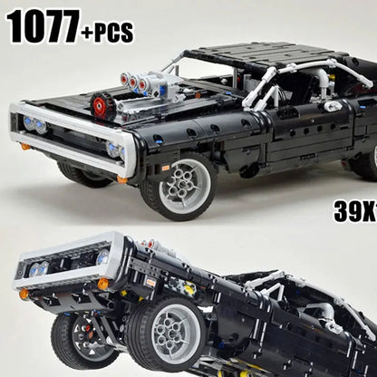 Lego Dodge Charger Building Blocks Model 1077PCS