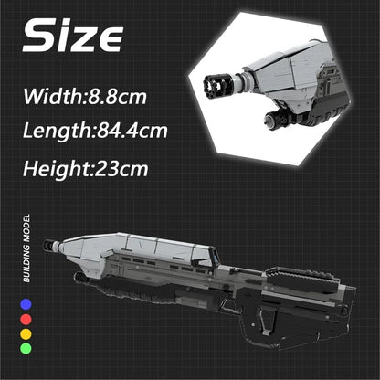 MOC Halos MA5D Rifle Gun Building Blocks Kit