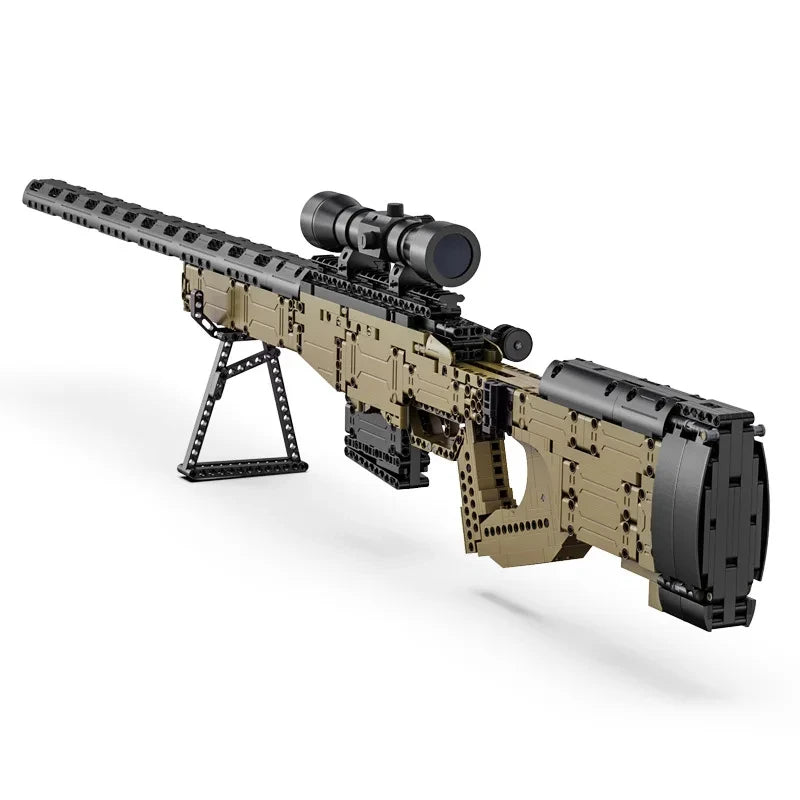 MOC Military Weapon Sniper Rifle Building Blocks