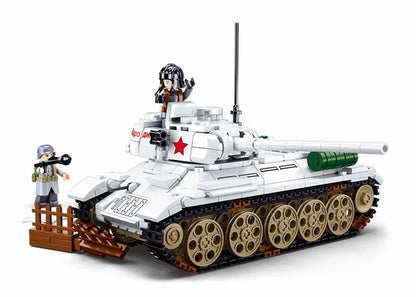 518PCS MOC T34-85 Medium Tank Building Blocks