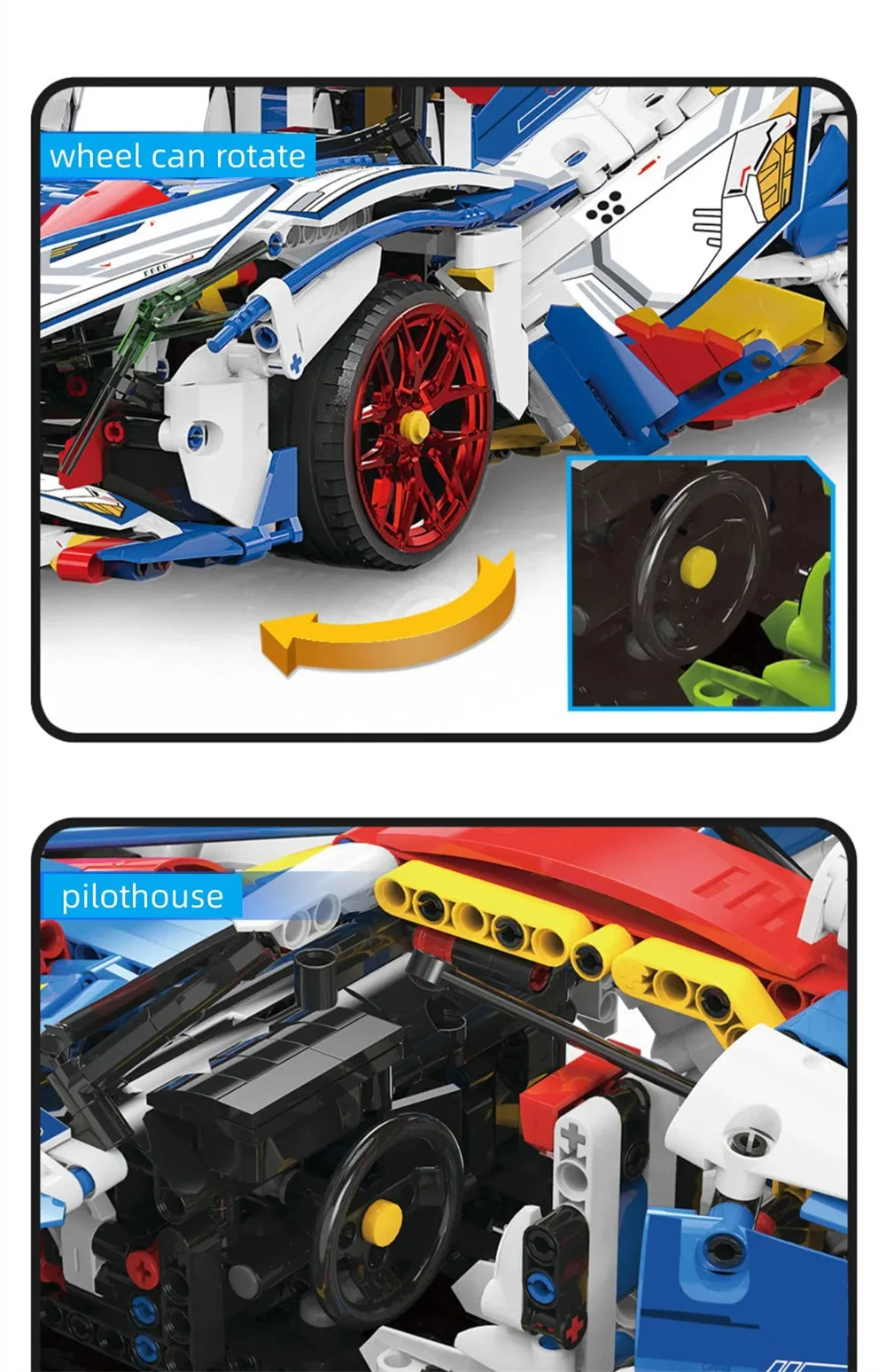 Lego Apollo EVO Building Blocks Bricks Super Sports Car