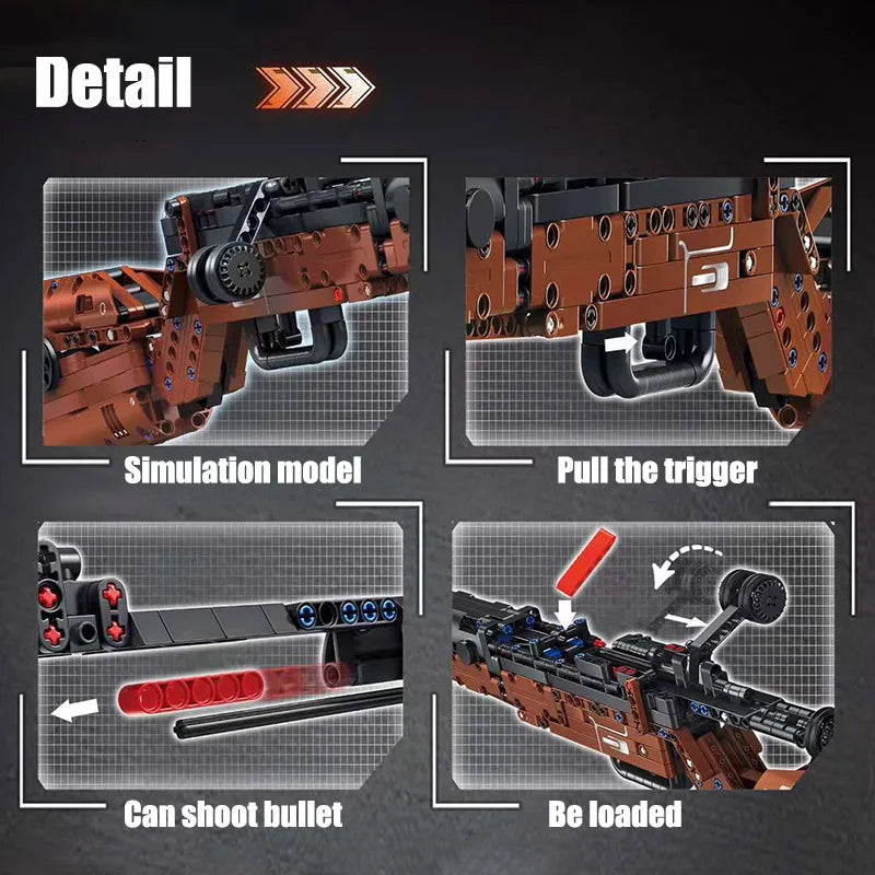 MOC 1206pcs Kar98k Rifle