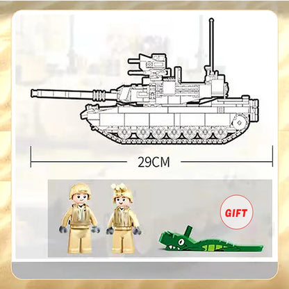 MOC M1A2 Abrams Main Battle Tank Building Blocks